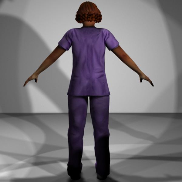 rigged medical personnel 3d model - Medical Personnel Collection Rigged - Women #2 by MasonMotion